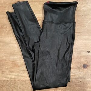 Spanx Women’s leggings Matte High Rise Pleather monochrome capsule Casual M
